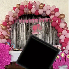 Pink Rose Balloon Wreath Set for Girls' Princess Birthdays