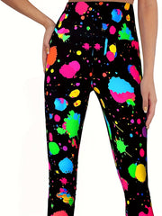 Women's Star Pattern Leggings for Fitness Yoga Running