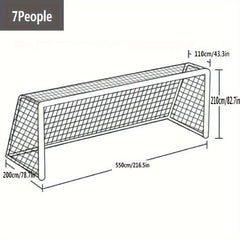 PE 7 Person Football Net Soccer Net Replacement Sports Game