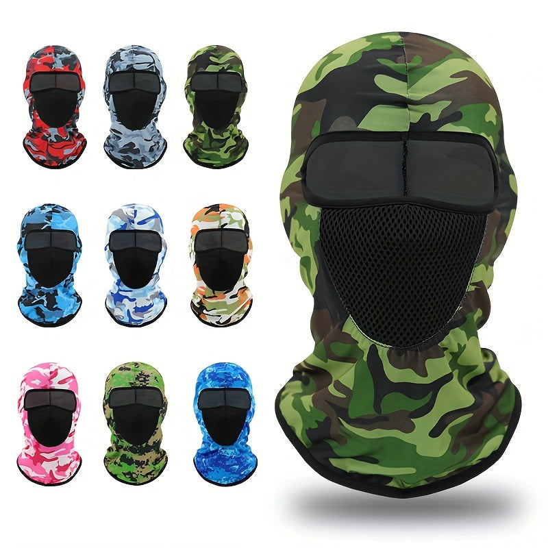Camouflage Print Windproof Cycling Mask for Outdoor Sports