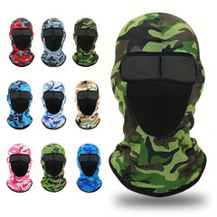 Camouflage Print Windproof Cycling Mask for Outdoor Sports