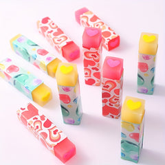 2pcs Love Pencil Erasers Fun Desk Pet Erasers