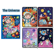 Watercolor Magic Book Toddler Reusable Painting Animal Coloring Book