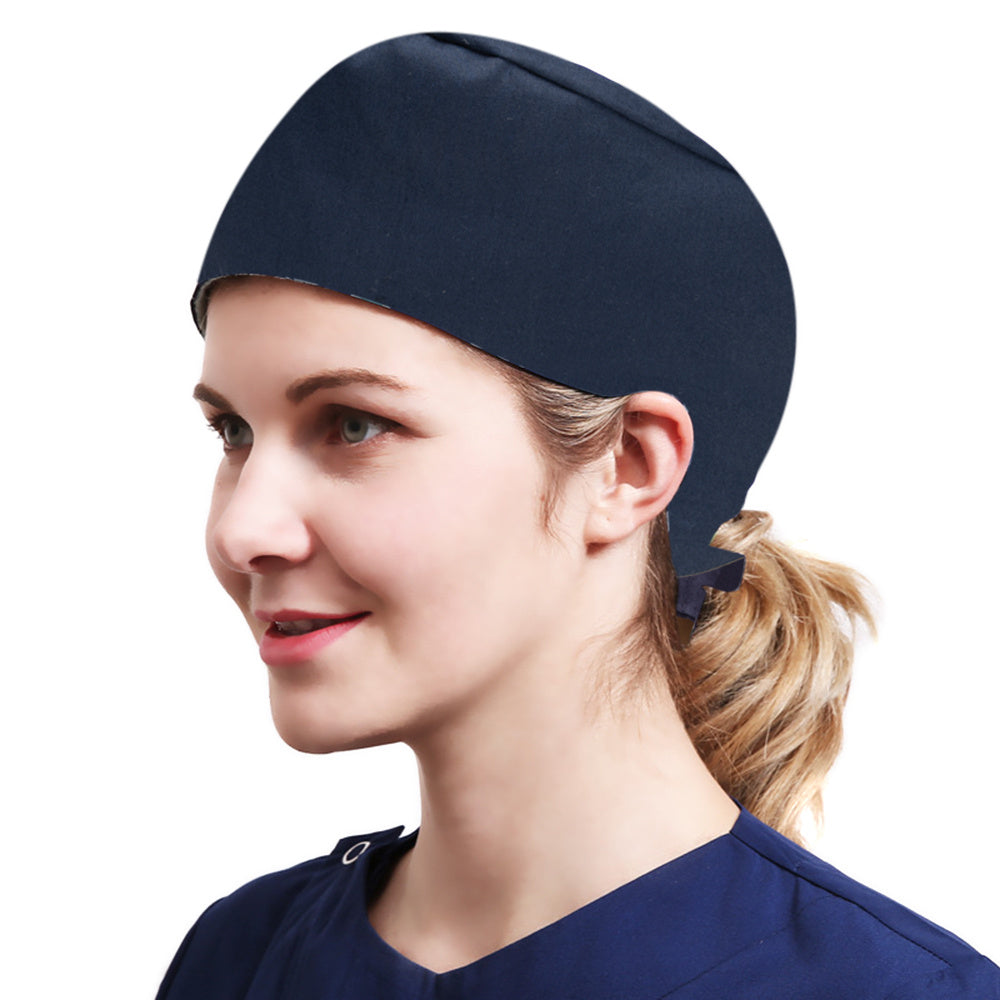 Quick Dry Working Cap Adjustable Sweatband Tie Cotton Hat Unisex