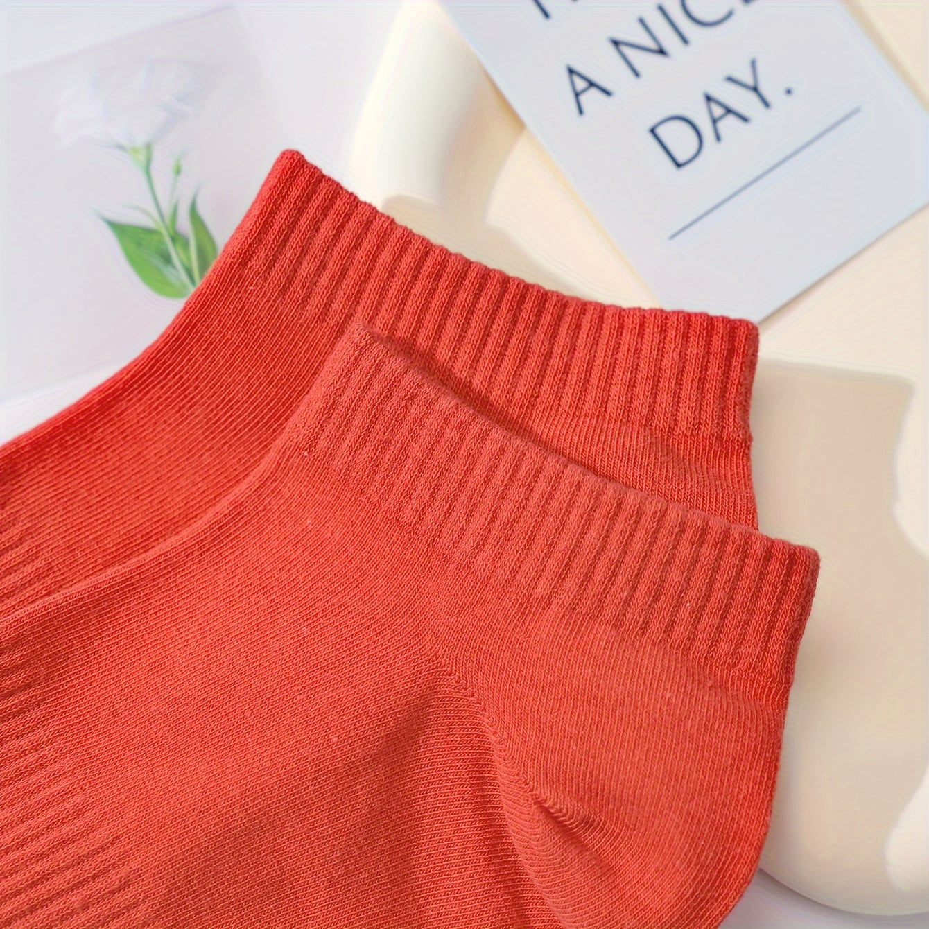 10 Pairs Women's Soft Lightweight Short Ankle Socks Solid Low Cut Stockings