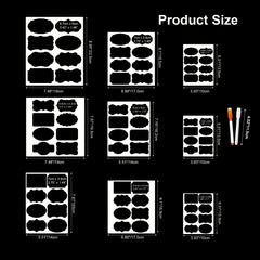 72pcs Chalkboard Label Set, 2 Marker, Reusable Waterproof Chalk Label