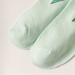 5 Pairs Polka Dot Pattern Socks & Lightweight Low Cut Ankle Socks Women's