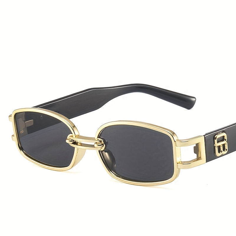 Vintage Rectangle Sunglasses Women 70's Square UV400 Protection Glasses
