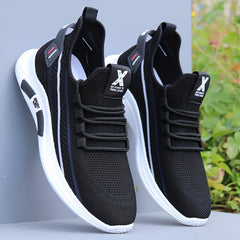 Men's Lightweight Lace-up Sneakers Breathable Walking Shoes