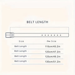 Men's Leather Automatic Buckle Belt Set
