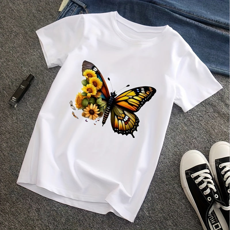 6pcs Butterfly Pattern Iron on Stickers for T shirt Backpack Pillow