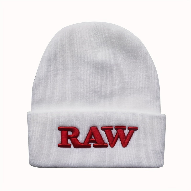 RAW Embroidered Beanie Hat