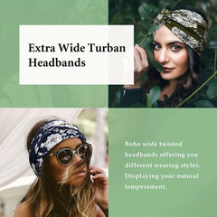 6pcs Floral Criss Cross Headbands for Women Girls