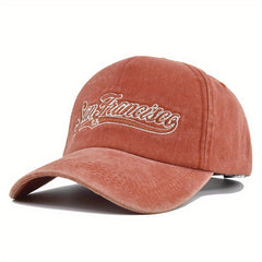 3D Embroidery Baseball Cap Denim Embroidered Sun Visor Curved Brim Hat