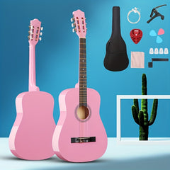 76cm Acoustic Guitar Kit for Beginners - Big Bag, Picks, Accessories