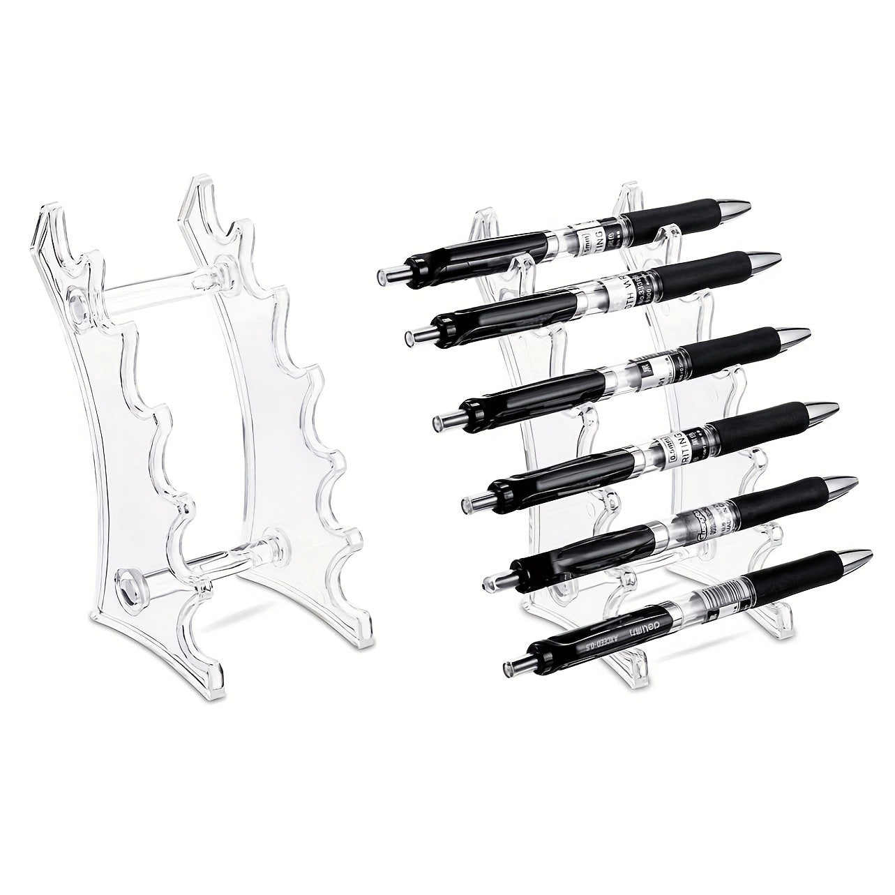 Set Of 2 Pen Display Stand 6 Slots Pen Holder