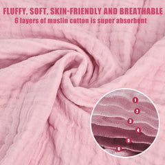 Soft Cotton Baby Muslin Bath Towels Large Swaddle Receiving Blankets 41x41 Inc