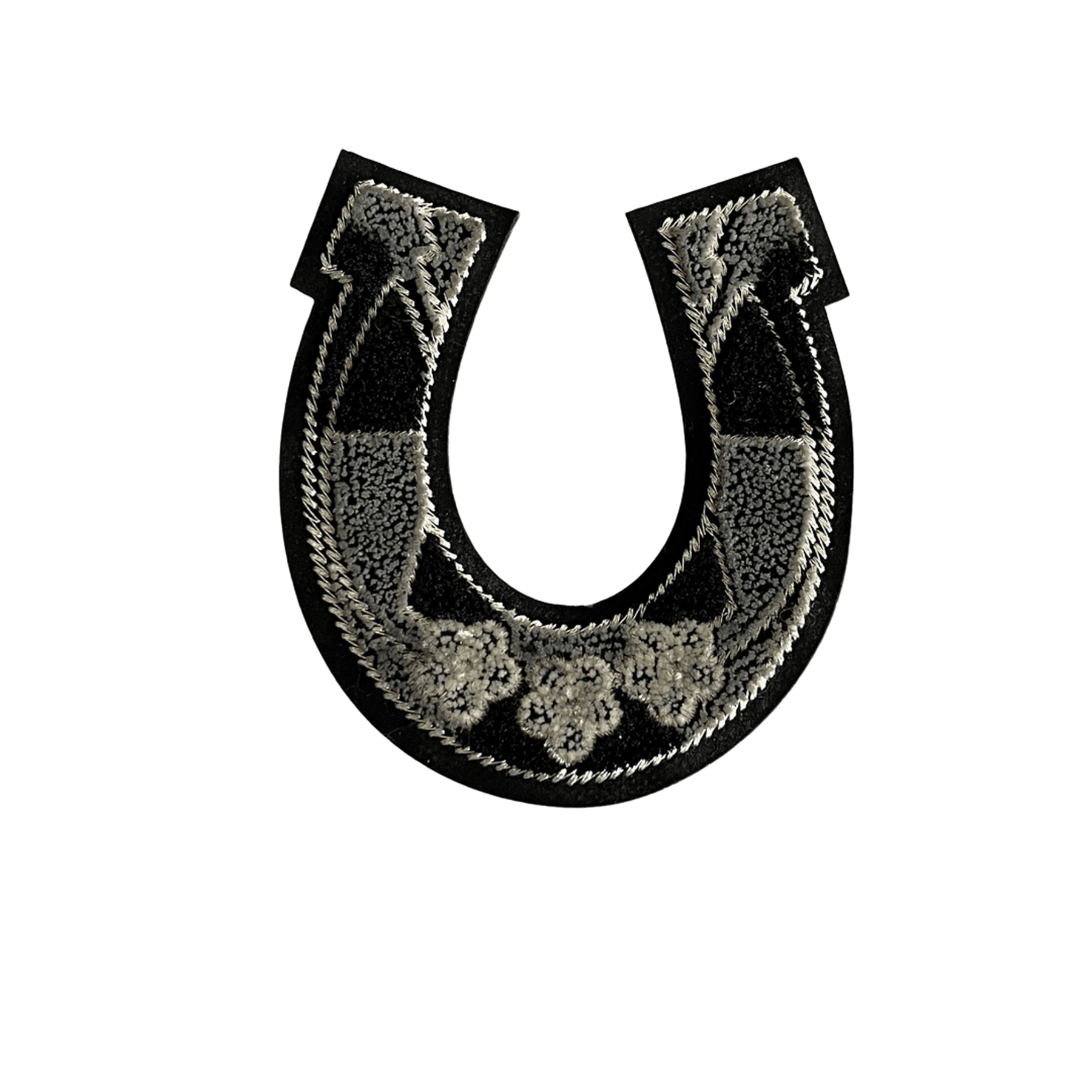 Dark Horseshoe Iron-on Embroidery Patch for Men