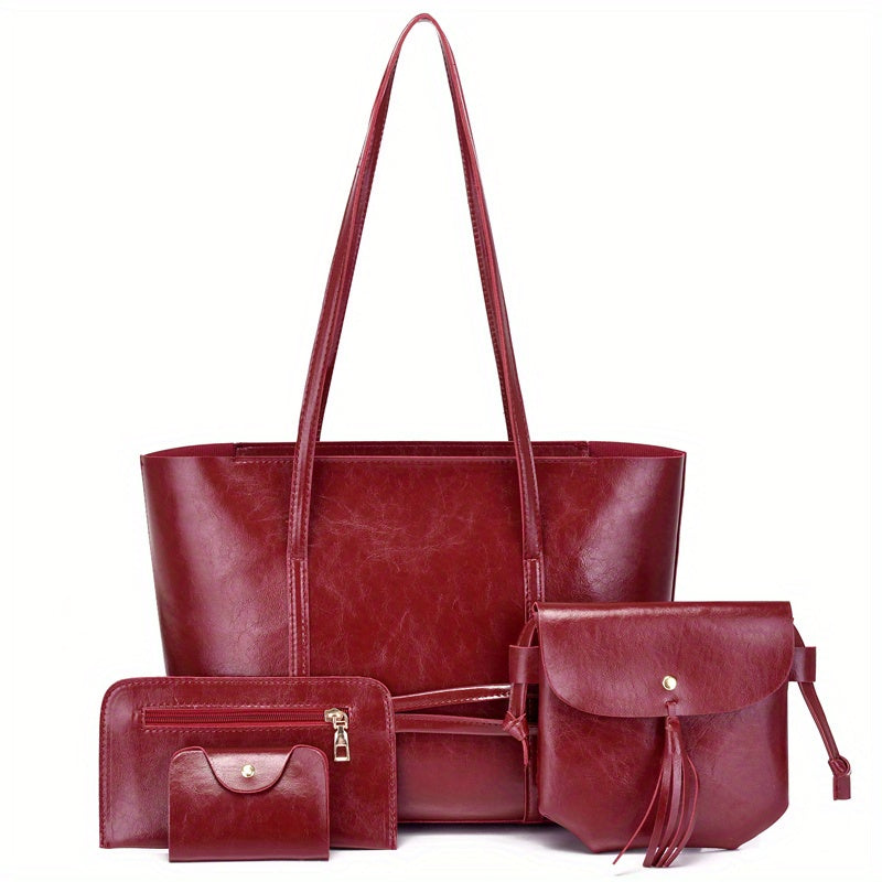 Minimalist Large Capacity Tote Bag Solid Crossbody Bag Women's Handbag