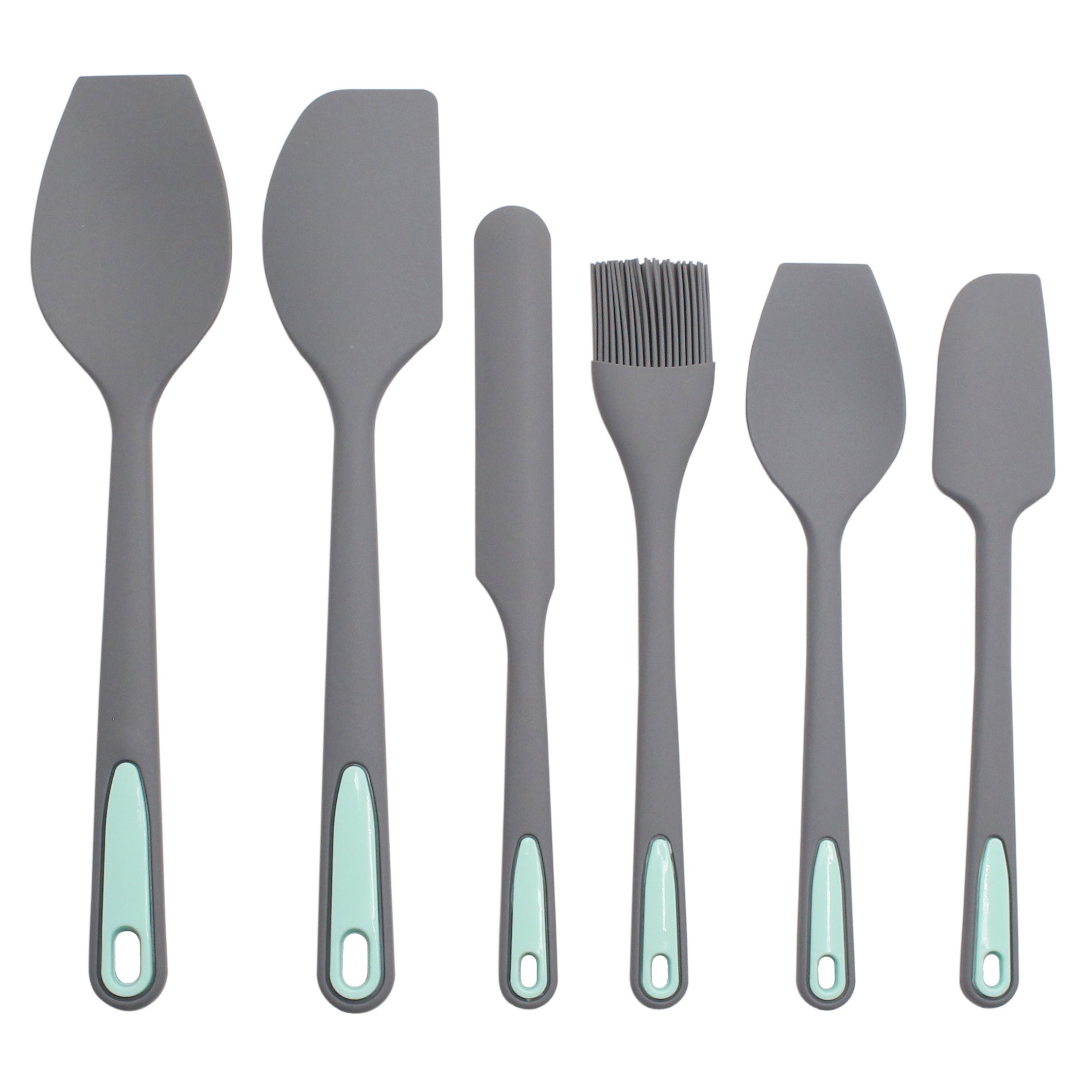 6pcs Silicone Spatula Set, Heat-Resistant Turner Spatulas, Nonstick Baking