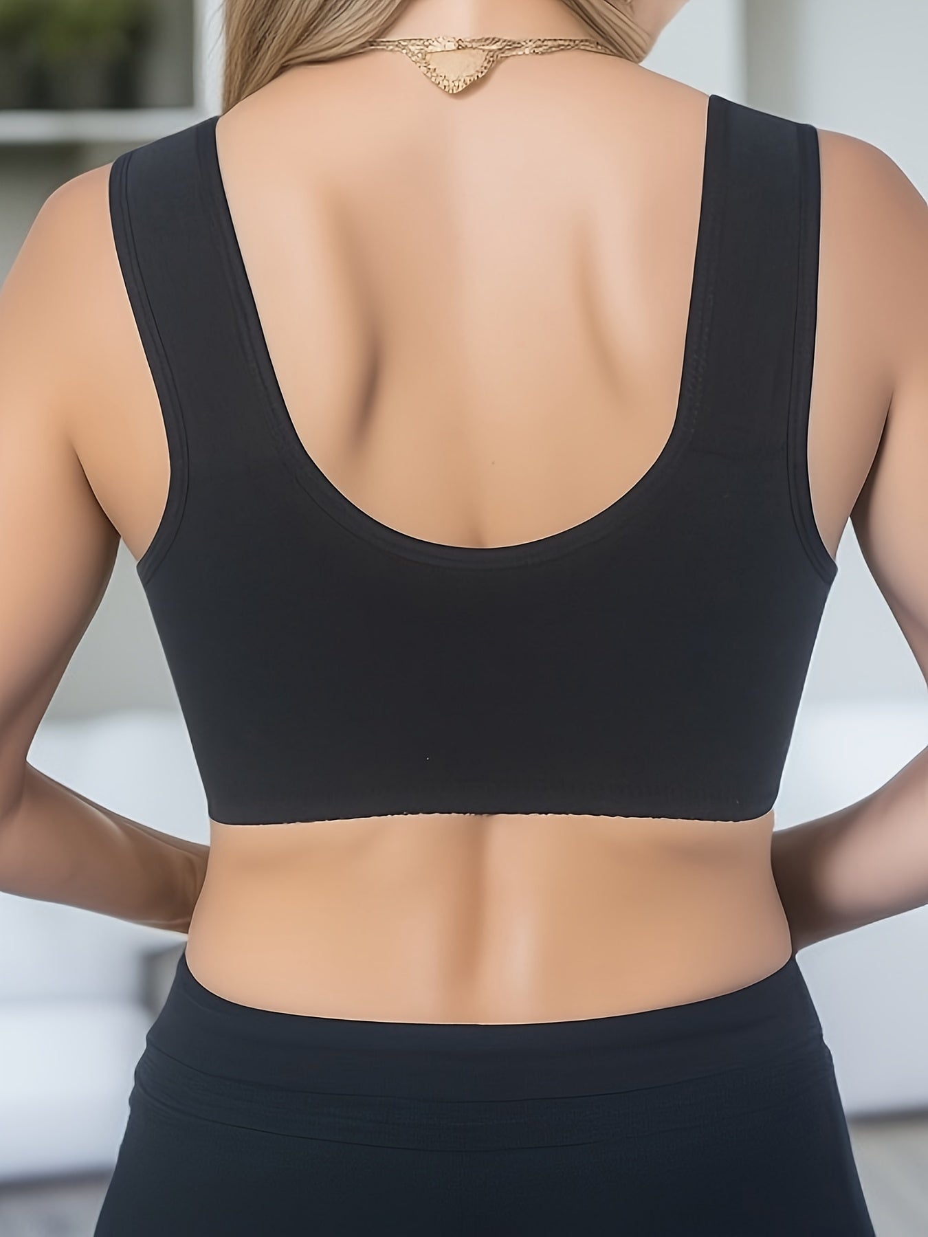 Lace Wireless Bra Zipper Women's Lingerie