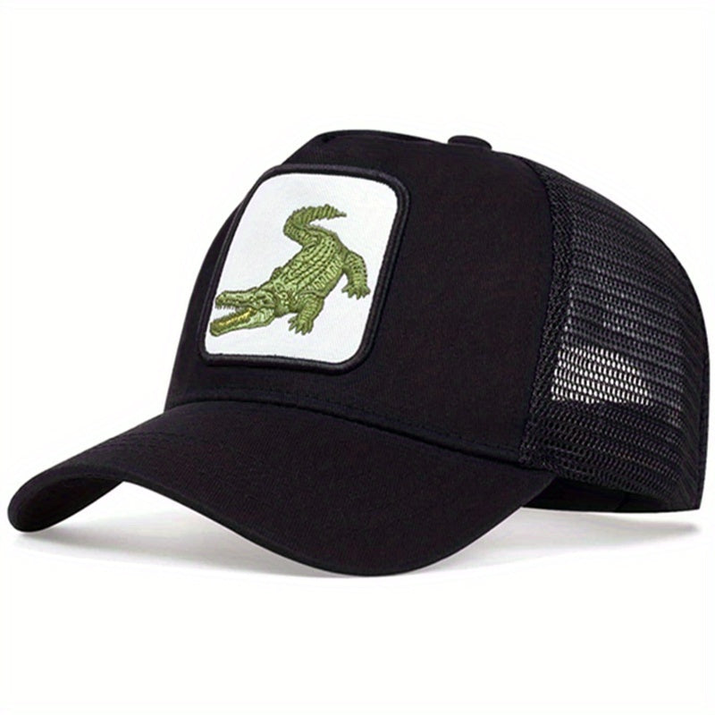 Men's Crocodile Baseball Cap Adjustable Trucker Hat