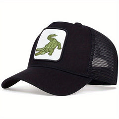 Men's Crocodile Baseball Cap Adjustable Trucker Hat