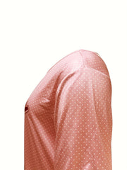  Polka Dot Cherry Print Sleep Dress
