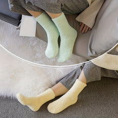 5 Pairs Women's Winter Fuzzy Socks Cozy Fluffy Warm Slipper Socks