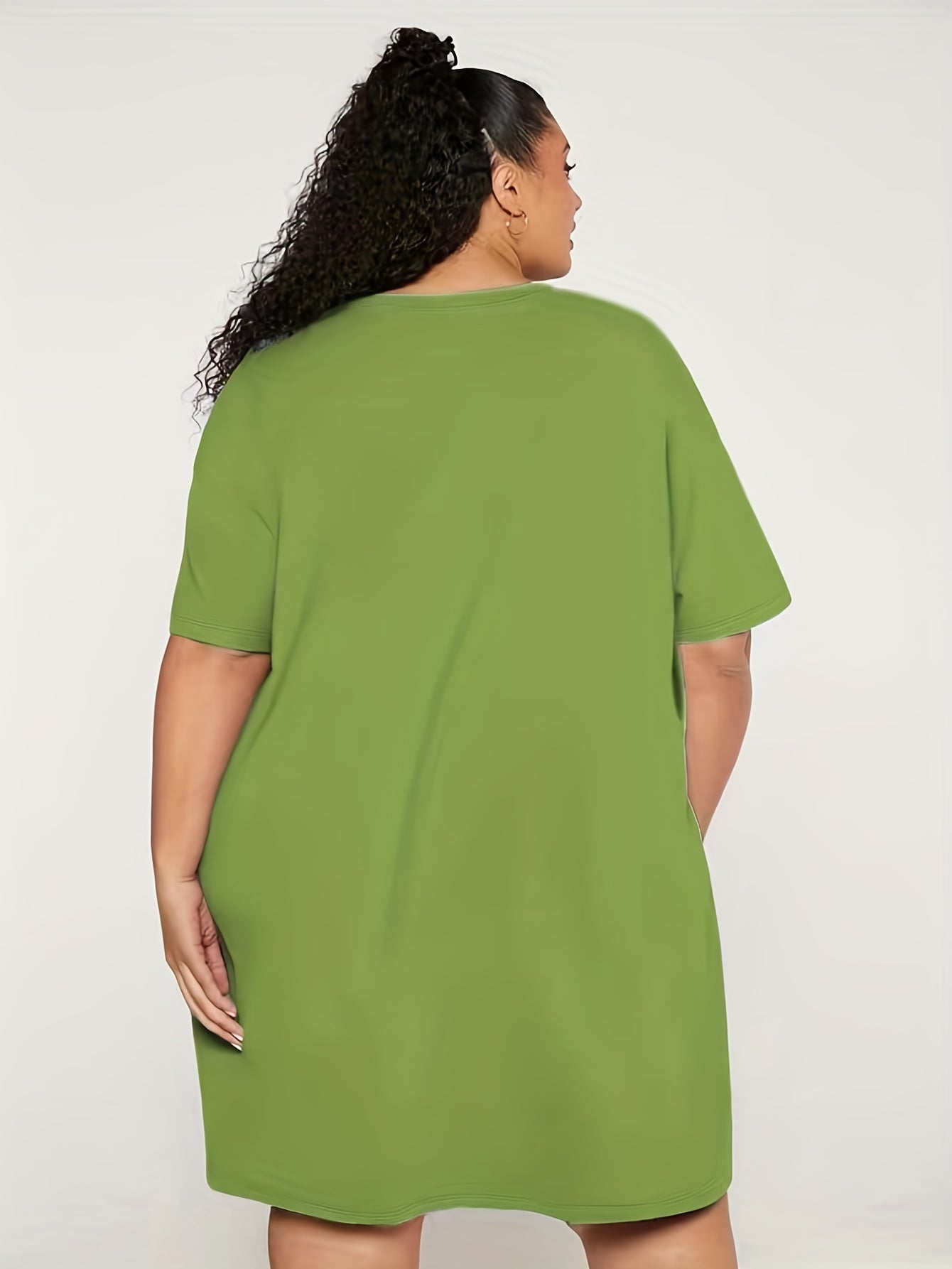  Heart Print Comfort T-shirt Dress