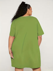  Heart Print Comfort T-shirt Dress