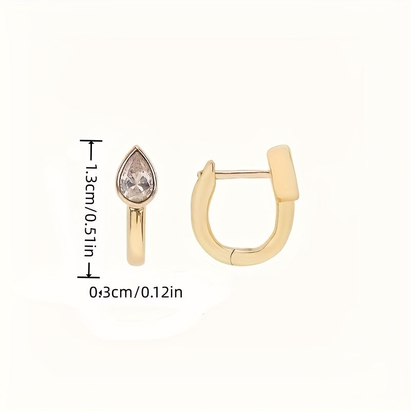 Zircon Drop Earrings for Girl's Birthday