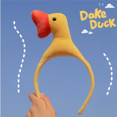 Duck Headband Plush Headdress for Girls Kids Fuzzy Women Makeup Skincare Party