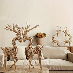 4pcs Driftwood Craft Sticks for DIY Projects & Photo Props
