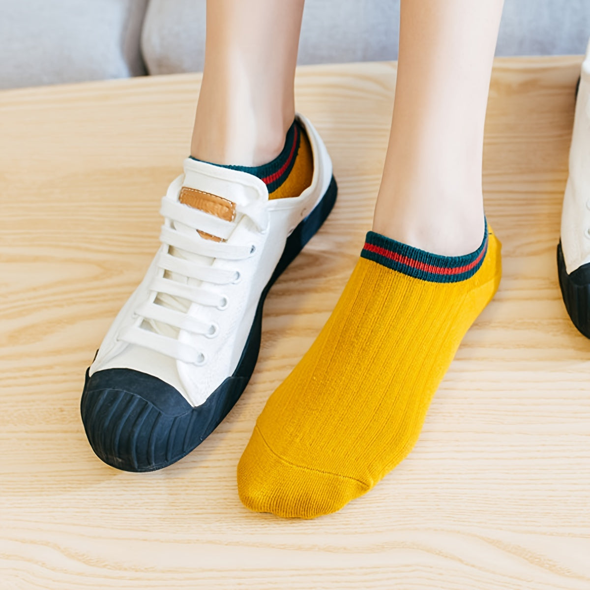 Women's Striped & Solid Ankle Socks Pack