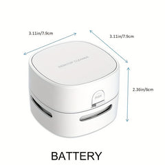 Portable Desktop Vacuum Cleaner Handheld Crumb Sweeper for Keyboard
