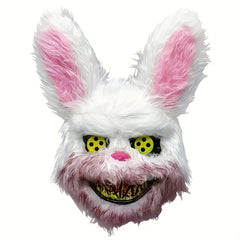 Evil Stuffed Bunny Mask Halloween Costume Party Props
