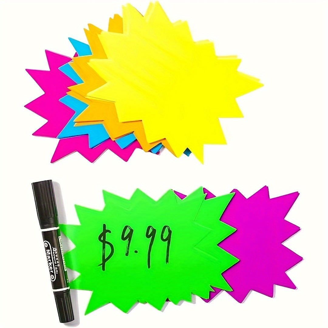 Fluorescent Sign Labels for Supermarkets and Shops