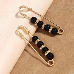 2Pcs Faux Pearl Waist Buckle Set Adjustable Jeans Pin Brooch Pants Buckle