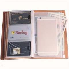1pc Family Sequence Leather Notebook Son Retro Notebook A6 With 144 Pages