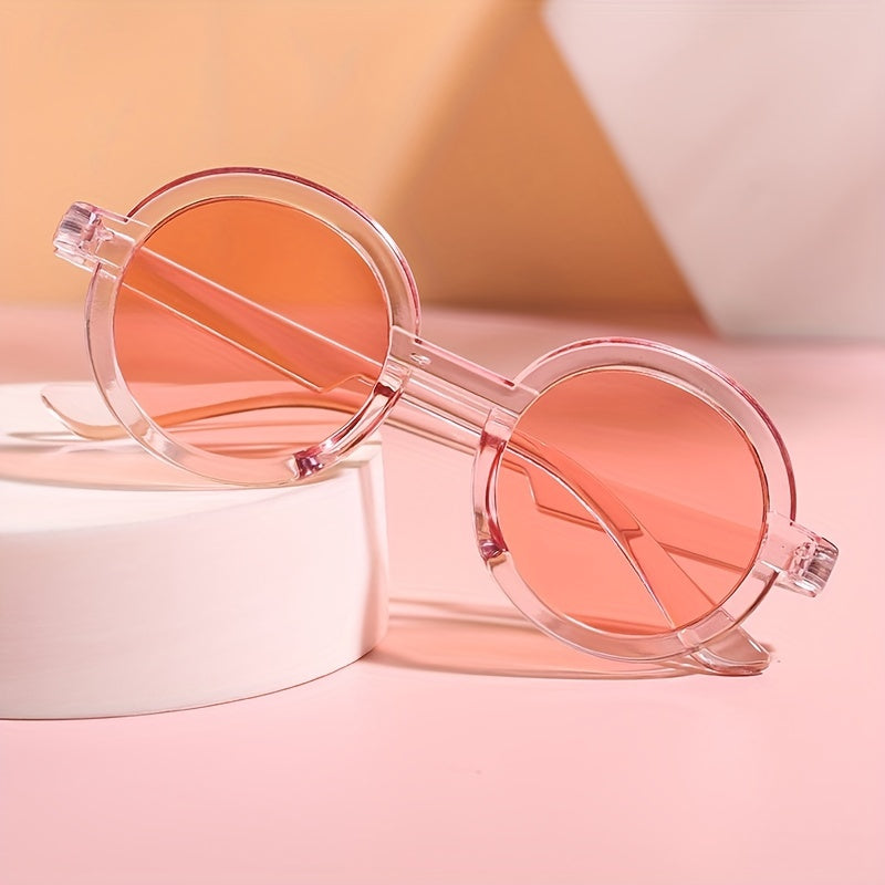 Kids UV Protection Round Frame Dual Gradient Sunglasses