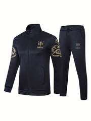 Men's Embroidered Sportswear Set for Outdoor Activities