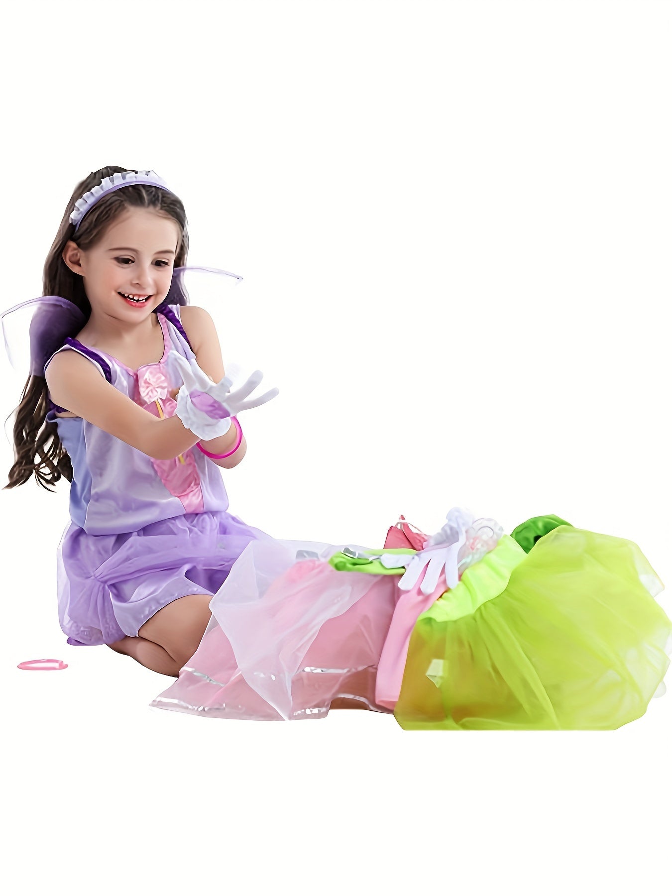 Girl's Princess Dress Sleeveless Tulle Halloween Party Costume