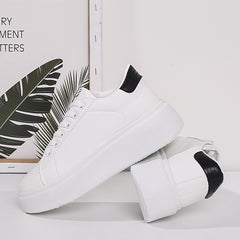 Women's Low Top Thick Bottom Sneakers Skateboard Shoes