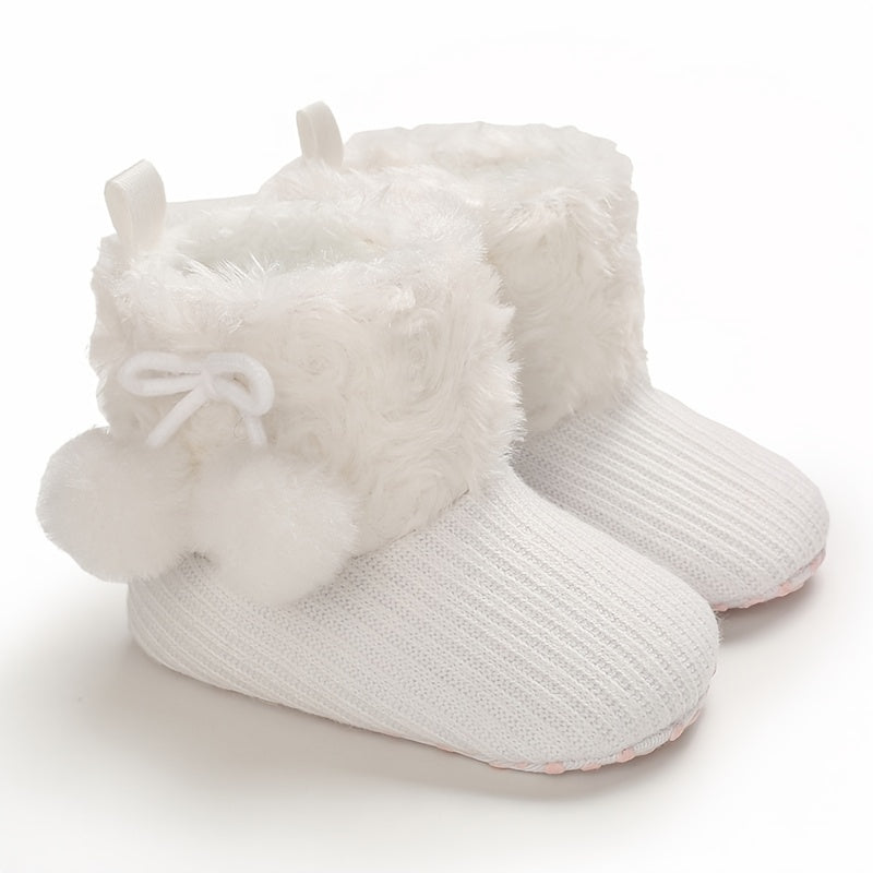 Toddler Baby Girls Booties High Top Slippers Indoor Shoes Winter Halloween Gift
