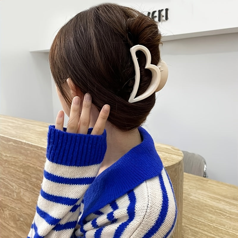 4pcs Heart Hair Claw Clips for Women Girls