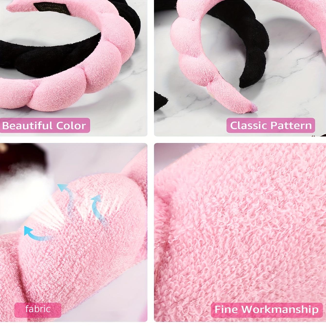 2pcs Sponge Head Hoop For Wash Face or Facial Style Headband