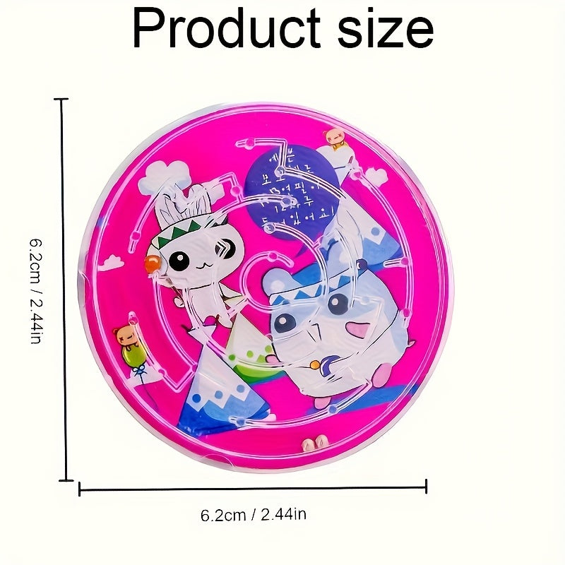 15pcs Cartoon Maze Toys Children Educational Mini Rolling Ball Game Toys