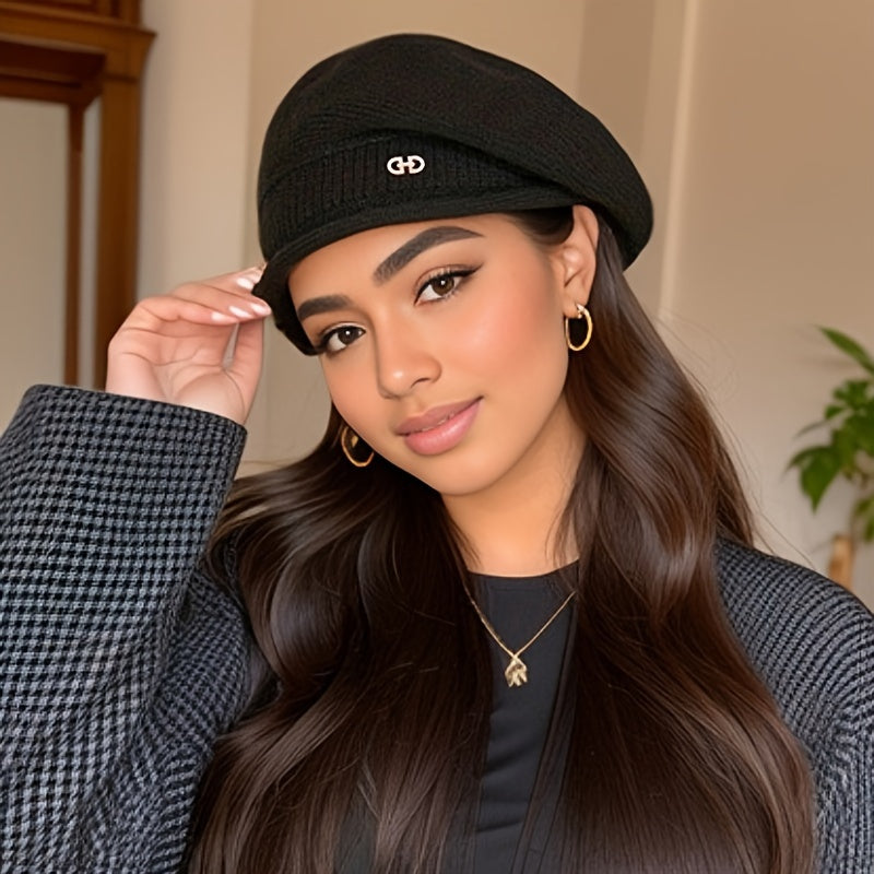 Women's Winter Knitted Beret Wool Hat