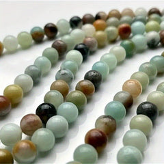 Amazonian Gemstone Loose Beads for Jewelry Making 6mm 8mm